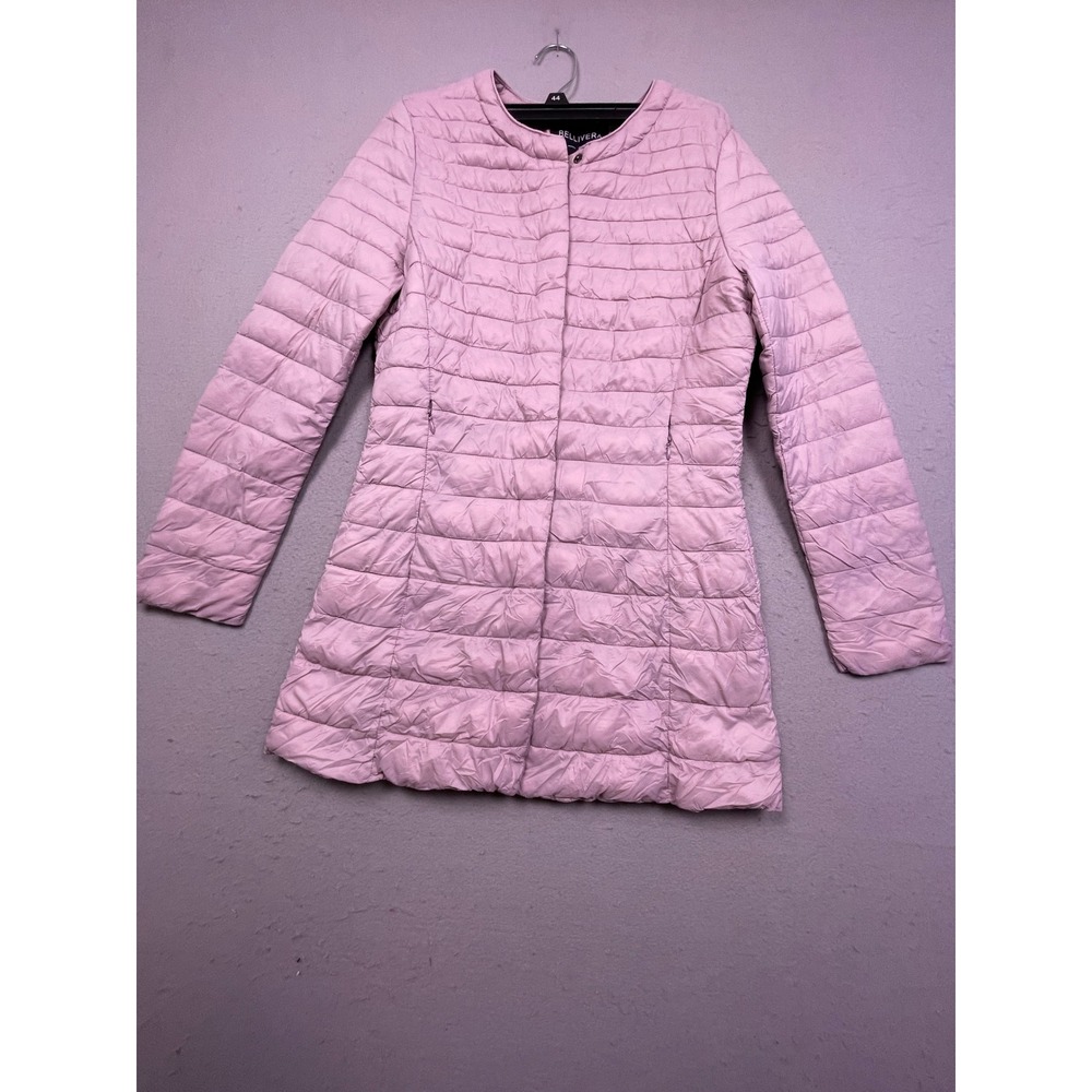 Bellivera Puffer Jacket Nylon Pink Small Womens